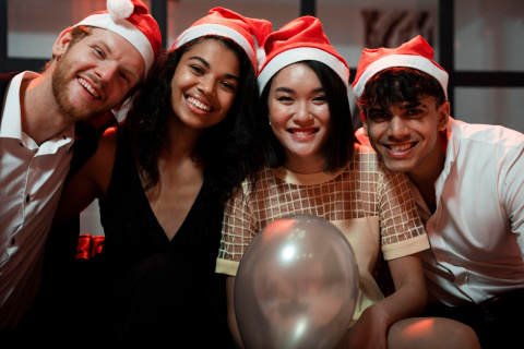 Czapka Świętego Mikołaja czerwona