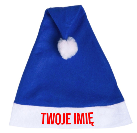 Czapka Świętego Mikołaja niebieska