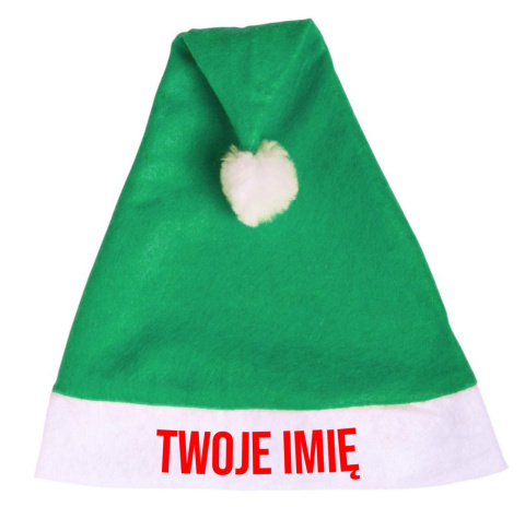 Czapka Świętego Mikołaja zielona