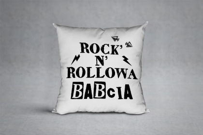 Poduszka Rock'n'rollowa babcia