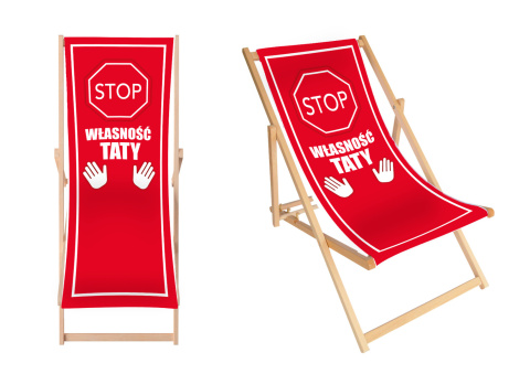 Leżak Stop! Własność Taty
