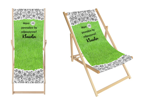 Leżak Odpoczynek w kwiatach