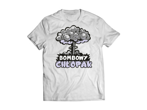 T-shirt Bombowy chłopak szary