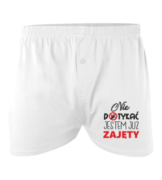 Bokserki Nie dotykać jestem zajęty