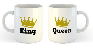 Zestaw kubków Queen King