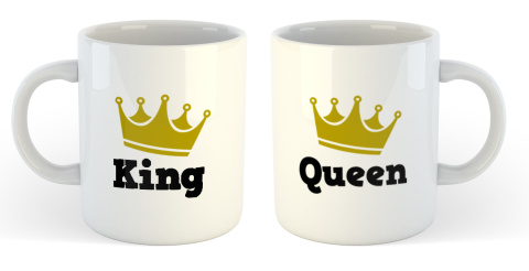 Zestaw kubków Queen King