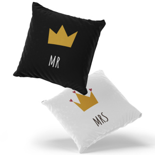 Ztaw poduszek Mrs Mr