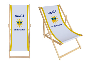 Leżak Uwaga! Strefa relaksu