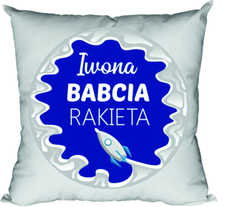 Poduszka Babcia rakieta