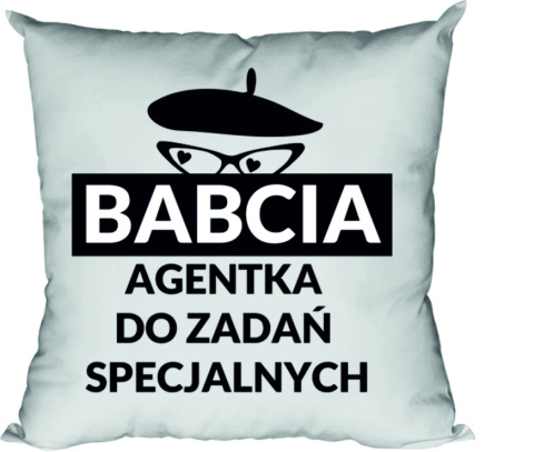Poduszka Babcia agentka do zadań specjalnych duże
