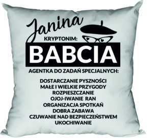 Poduszka Kryptonim babcia