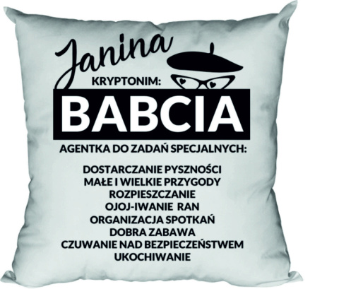 Poduszka Kryptonim babcia