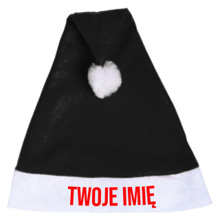 Czapka Świętego Mikołaja czarna