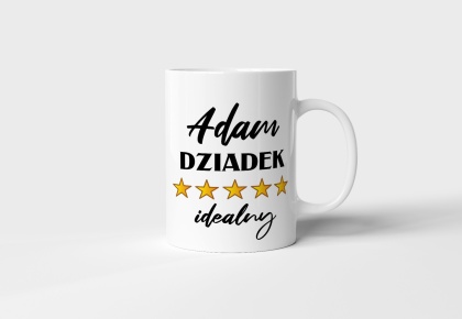 Kubek Dziadek idealny gwiazdki