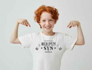 T-shirt Tak wygląda njlepszy syn na świecie