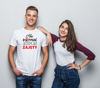 T-shirt Nie dotykać jestem zajęty