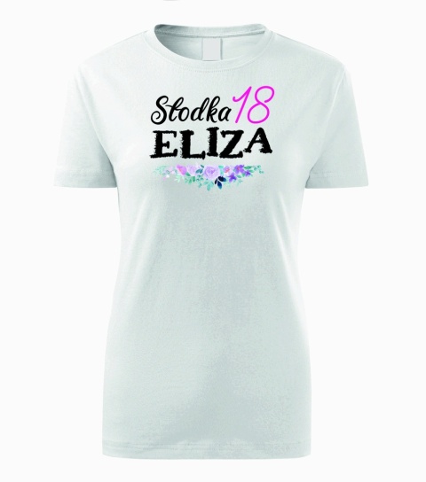 T-shirt damski Słodka 18 imię
