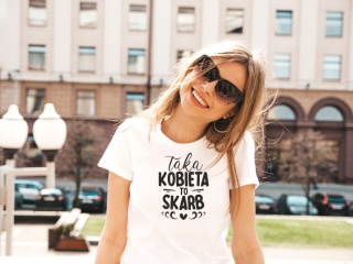 Koszulka Taka kobieta to skarb