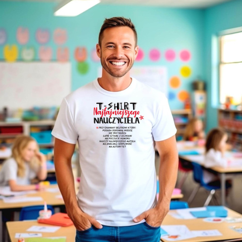 Koszulka T-shirt najfajniejszego nauczyciela