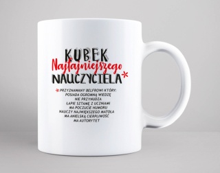 Kubek najfajniejszego nauczyciela