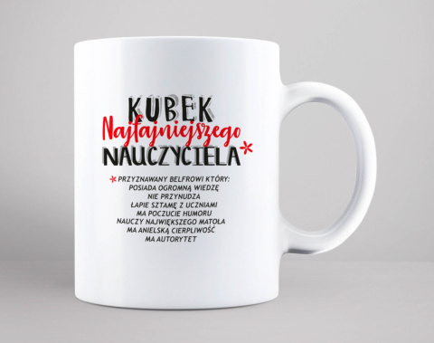 Kubek najfajniejszego nauczyciela