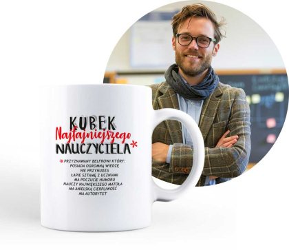 Kubek najfajniejszego nauczyciela