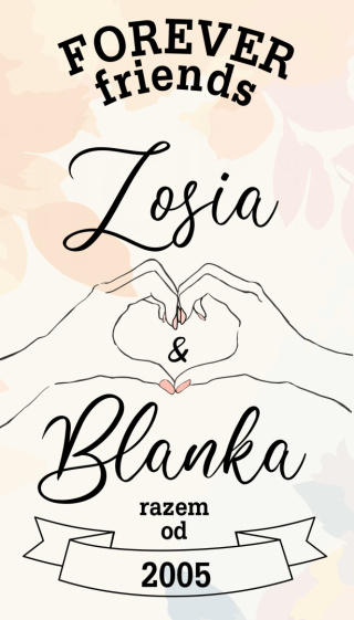 Leżak Friends forever