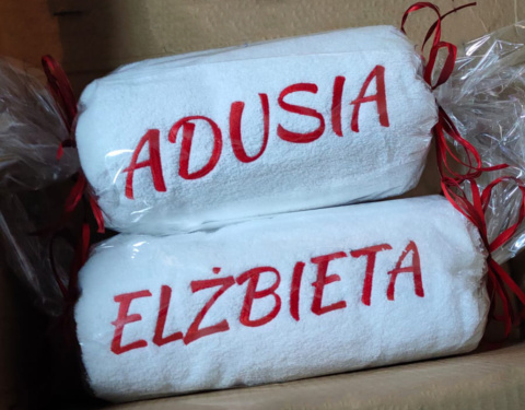 Ręcznik kąpielowy DUŻY z Twoim napisem