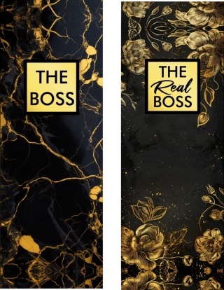 Zestaw lezaków The Boss & The Real Boss złoto