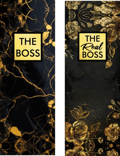 Zestaw lezaków The Boss & The Real Boss złoto